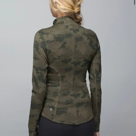 Lululemon Green Camo Forme Jacket Green Size 2 - Picture 2 of 10
